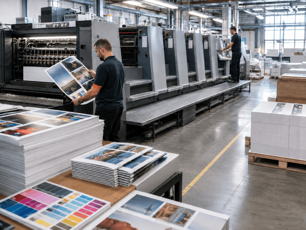 Atelier d'impression offset