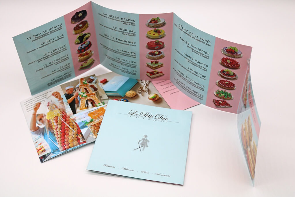 Ensemble dépliant culinaire
